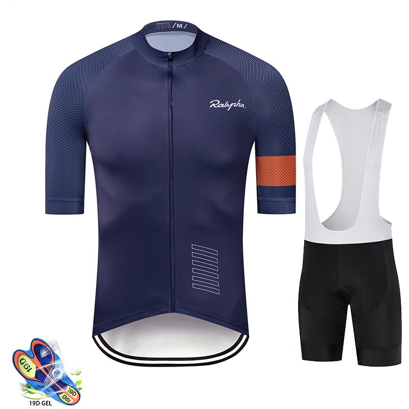 Men's Cycling Jersey Short Sleeve White Summer MTB/Road Bike Race Clothing Set 2025 New