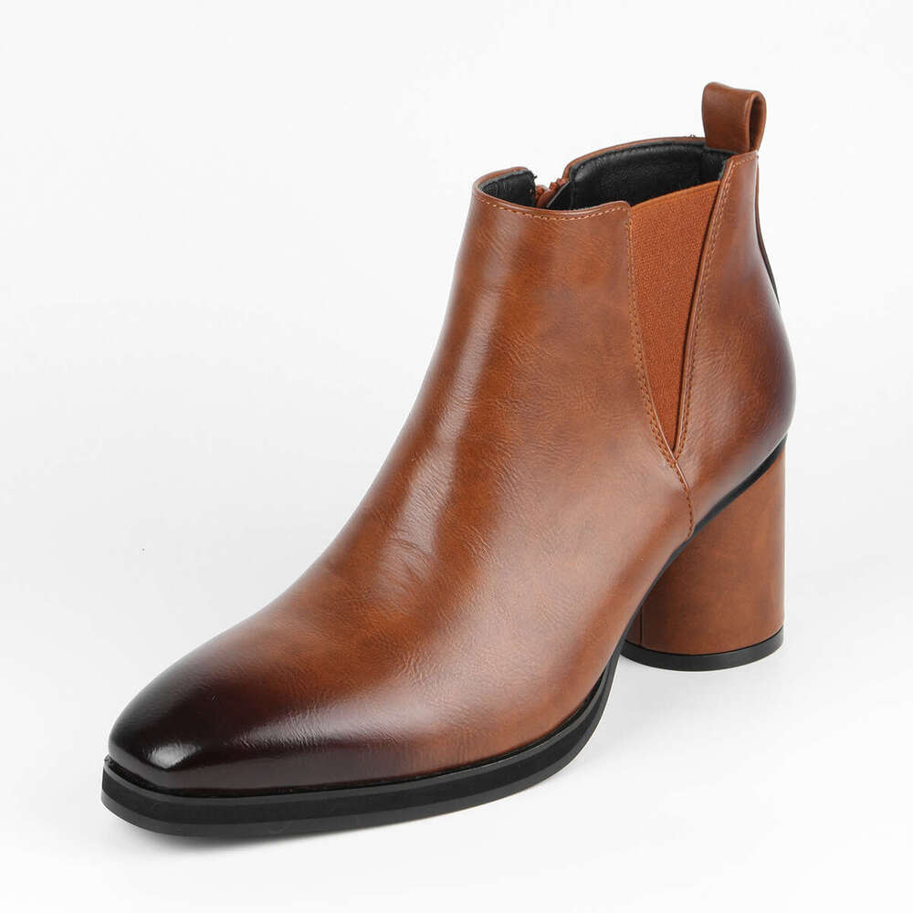 Free shipping Chelsea Free shipping Fashion Business Height-Increasing High-Heel Men's Cowboy Boots - view 8