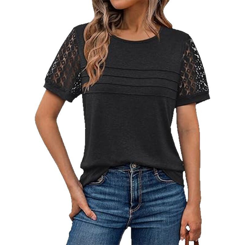 Free Shipping Women's Plus Size Designer Fashion Trend Women's Top 2025 Summer New European and American Women's Clothing Women's 