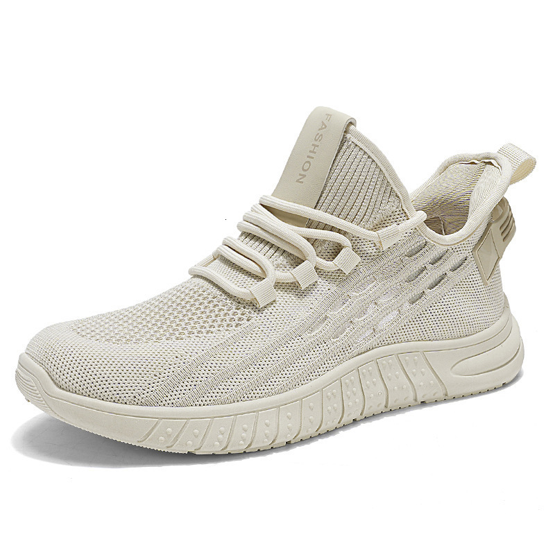 Summer New Breathable Mesh Men's Trendy Versatile Flyknit Sneakers Casual Running Shoes