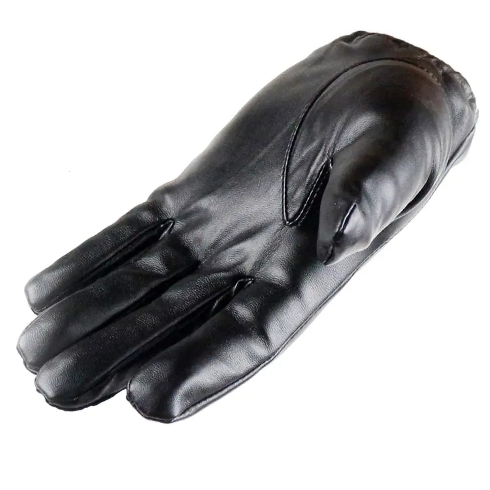 Driving Luxury Outdoors Velet Winter Waterproof Full Finger Gloves Touch Screen Gloves Men Leather Mittens Fashion Accessories