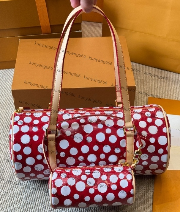 New Ladies Luxury Wave Point Barbron Designer Bags 2-in-1 Pillow Bag Genuine Leather Mini Shoulder Bag Classic Timeless Crossbody Bag Women Two Piece Handbag