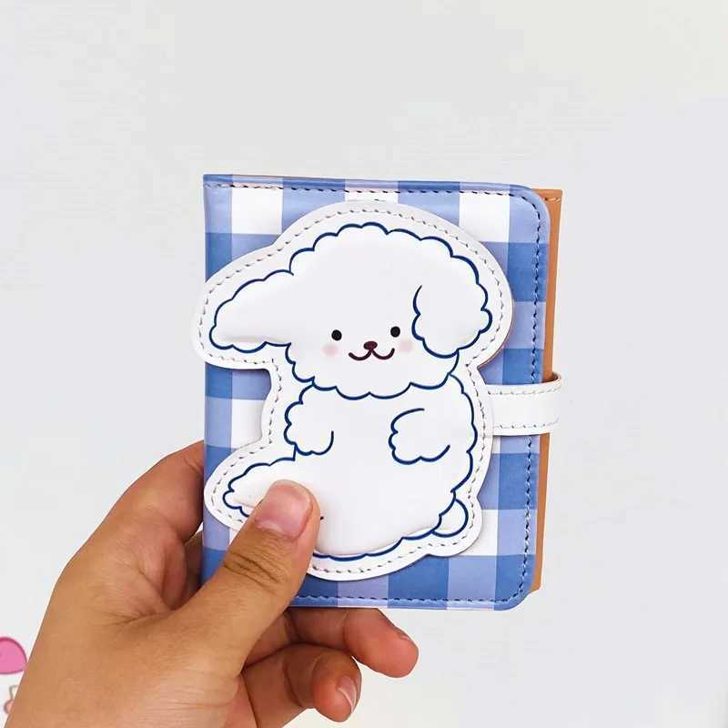 Carto Pu Purse Wallet Lovely Little Bear Coin Wallet Simple And Portable Three Fold Student Mini Card Bag Birthday Gift Y250707