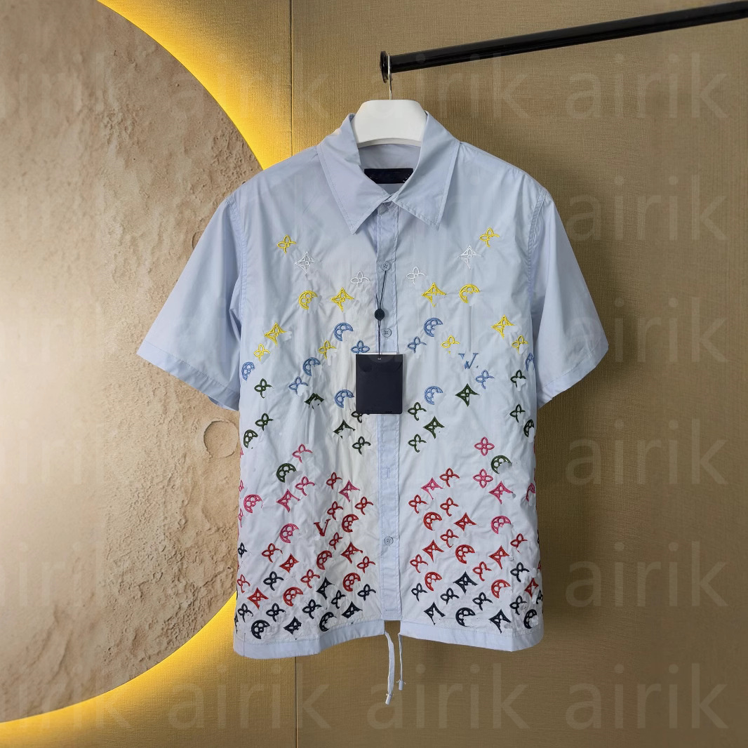 Designer men shirt dress button up formal shirt men chemise business shirts Casual mens short Sleeve autumn spring clothes