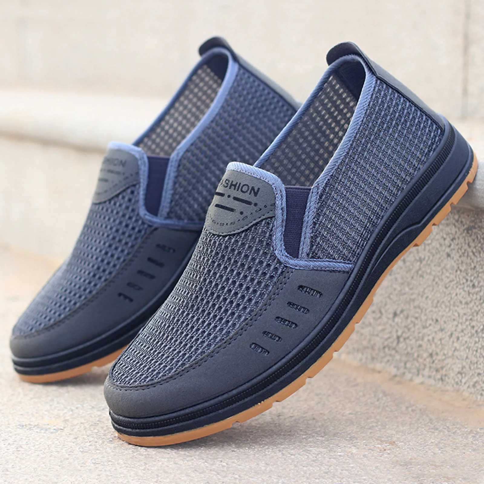 Men Casual Shoes Breathable Mesh shoes men Non-slip Super Light Flats Spring Summer M Shoes Zapatos Planos Y250707