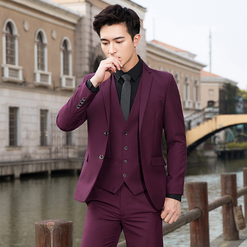H815Men's slim fit suit jacket professional best man