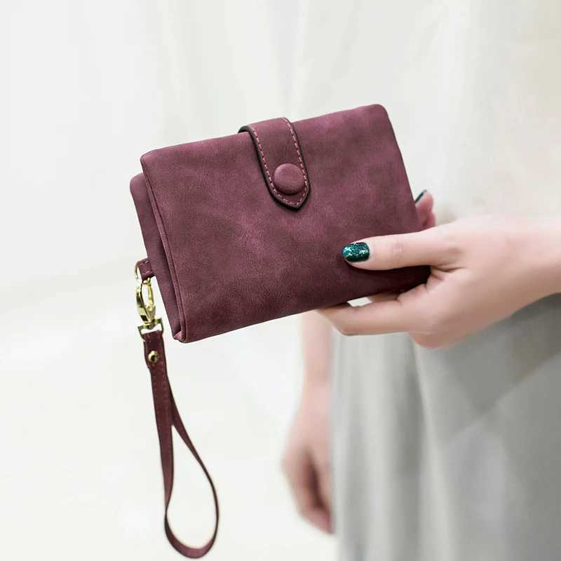MIYIN 2024 New Wallet Wens Short Korean Cute Buckle Double Discount Mti Card Change Handbag Y250707