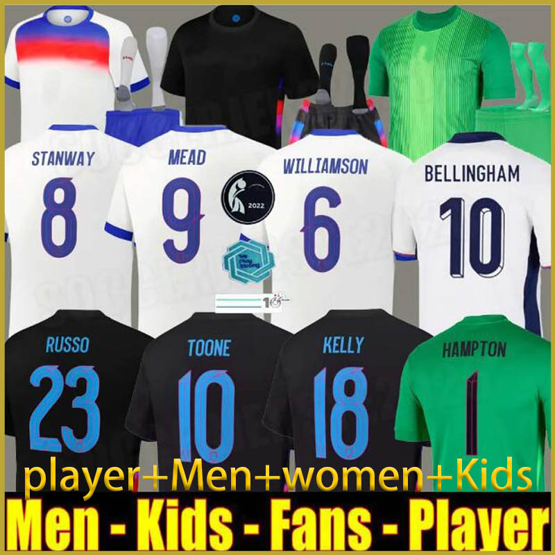 2025 England football shirt BELLINGHAM Soccer Jersey RASHFORD KANE SAKA RICE FODEN 2026 National Team Home White Away Men Kid Women Men Kids Kit S-4XL EnGlaNd