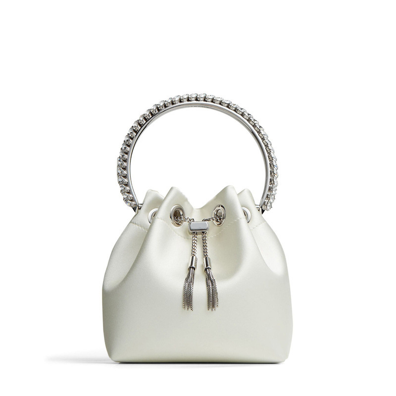 Evening Bags Bling Crystal Clutch Bag Women Luxury Designer Korean Totes Rhinestone Bucket Shoulder Wedding Party Ladies