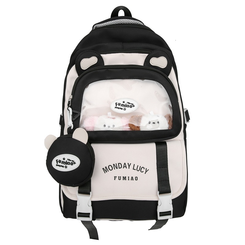 Free shipping designer High-Quality Backpack for Women Korean Style Ins College Versatile Middle and High School Student Large Capacity Backpack