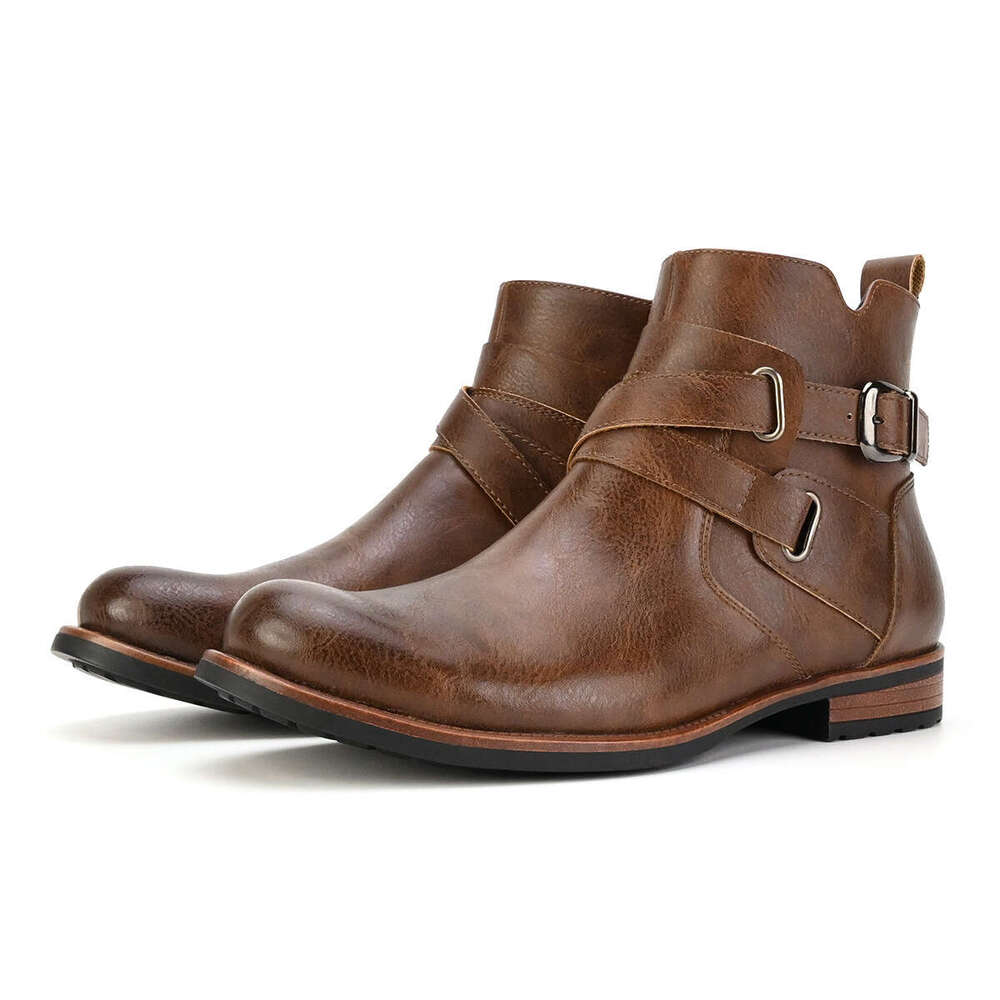 Men's British Style Low Free shipping Heel Daily Casual Boots