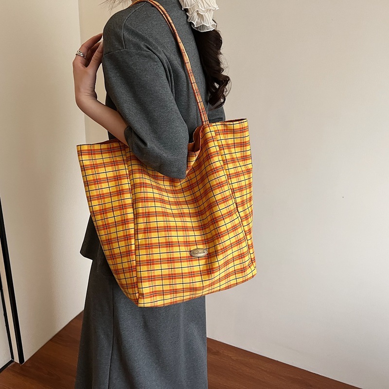 Free shipping designer This Year Trend Double-Sided Bag for Women 2025 New Korean Style Ins Style Letter Large Capacity Lazy Shoulder Bag Tote Bag