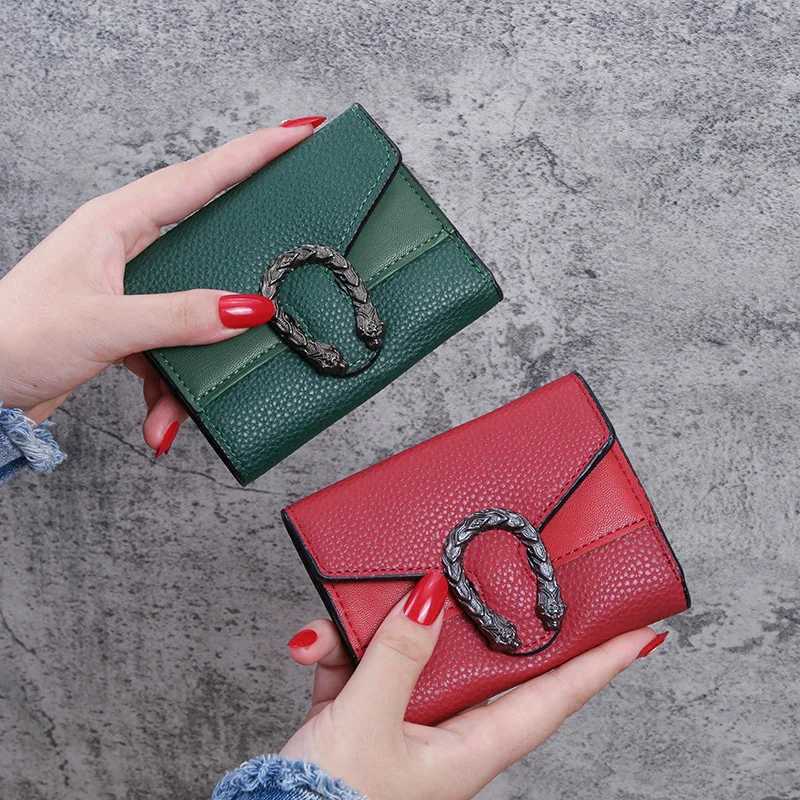 2020 Vintage Short Small Luxury Purse Mini Fem Fi Multi-functional Card Holder Coin Purse Multi-card Clutch Bag Y250707