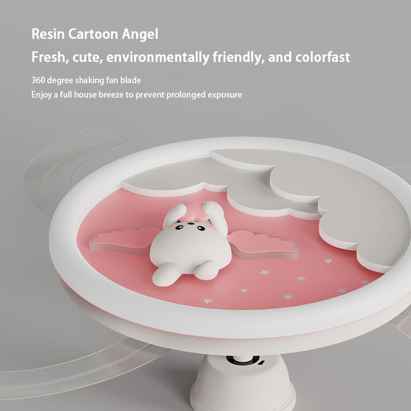 Energy-Efficient LED Ceiling Fan & Lamp Combination for Home Lighting Invisible leafless Cloud design