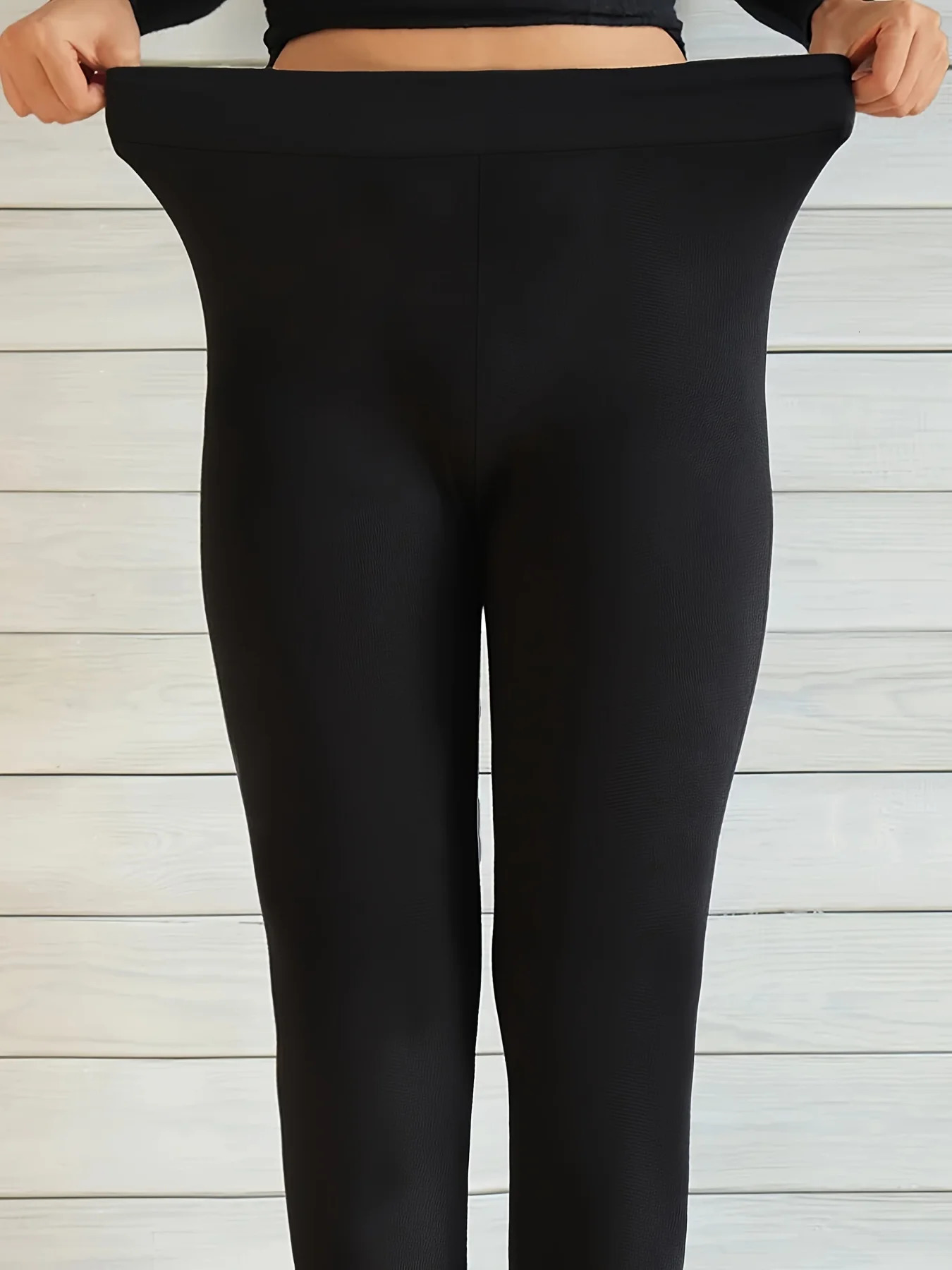 Summer womens plus size high elasticity knitted fabric fashion solid color tight pants w250704