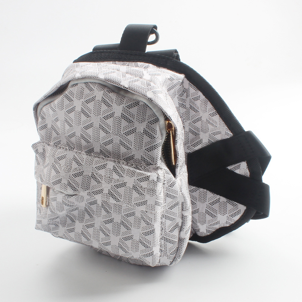 Pet Trendy Brand Outdoor Convenient Backpack PU Leather Double Shoulder for Small Medium Cats and Dogs Adjustable Self-Backpack School Bag