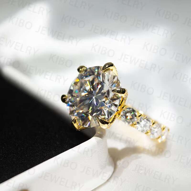 VVS D Color 925 Sterling Silver Women Luxury Moissanite Diamond Engagement Wedding Rings Set
