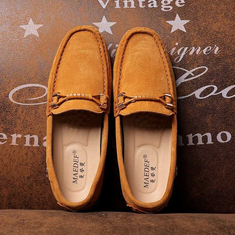 MAEDEF Shoes Mens Size 37-48 Luxury Man Loafers Soft Hot Sell High Quality Shoes Casual Driving Flats Penny M Shoes Y250707
