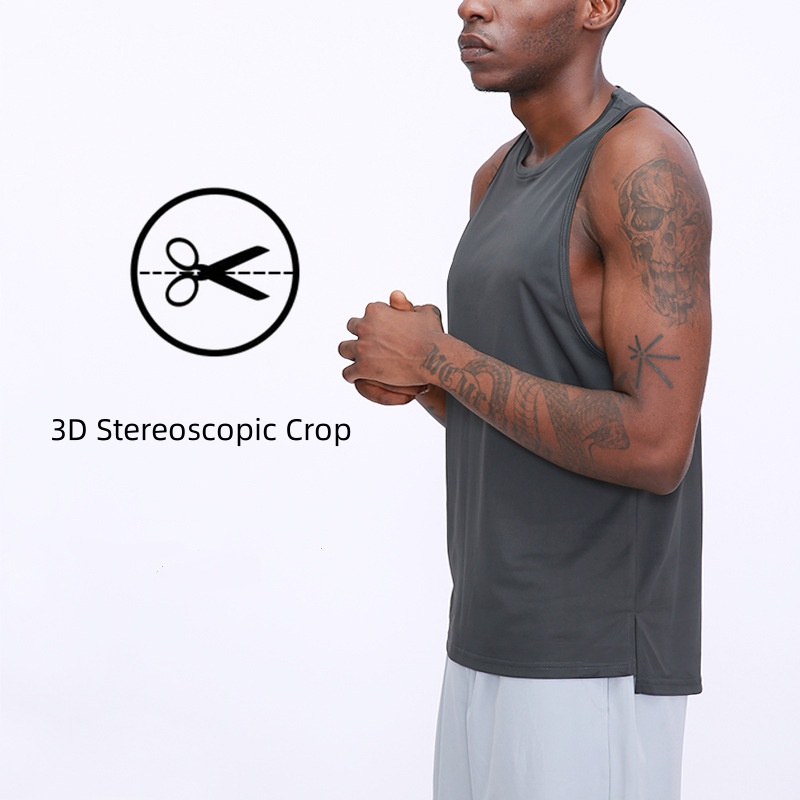 Outdoor Mens Sport Tank Mens Quick Dry Sweat wicking Sleeveless Top Men Wrokout Short Sleeve B90