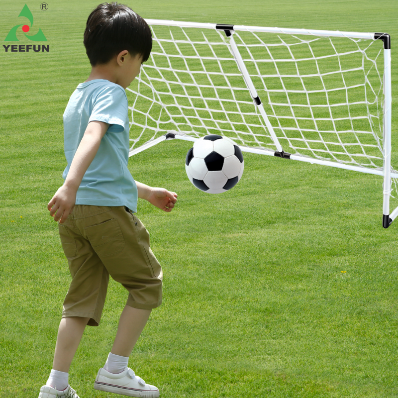 Portable Folding Childrens Soccer Goal Toy for Outdoor Play - Perfect for Beaching