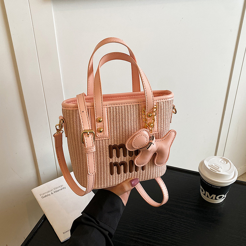 Free shipping designer Spring Fashion Color-Block Embroidered Letter Bucket Bag for Women Casual Commuting Versatile High-Quality Texture Crossbody Ba