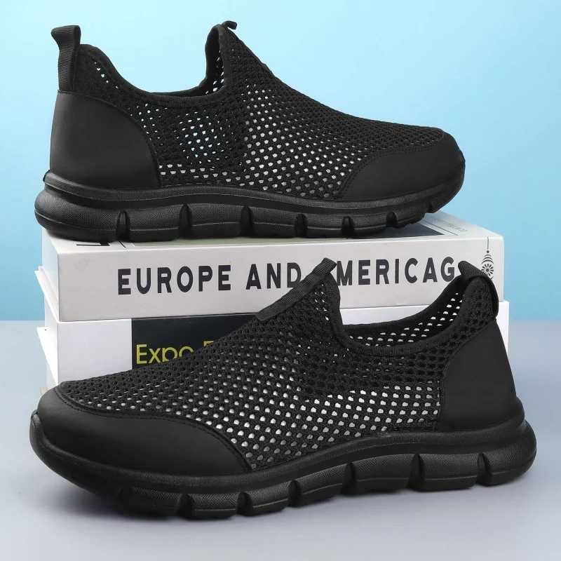 YRZL Running Shoes Men Sneakers Breathable Mesh Lightweight Non Slip Athletic Walking Shoes Slip On Cfortable Gym Sports Shoes Y250707