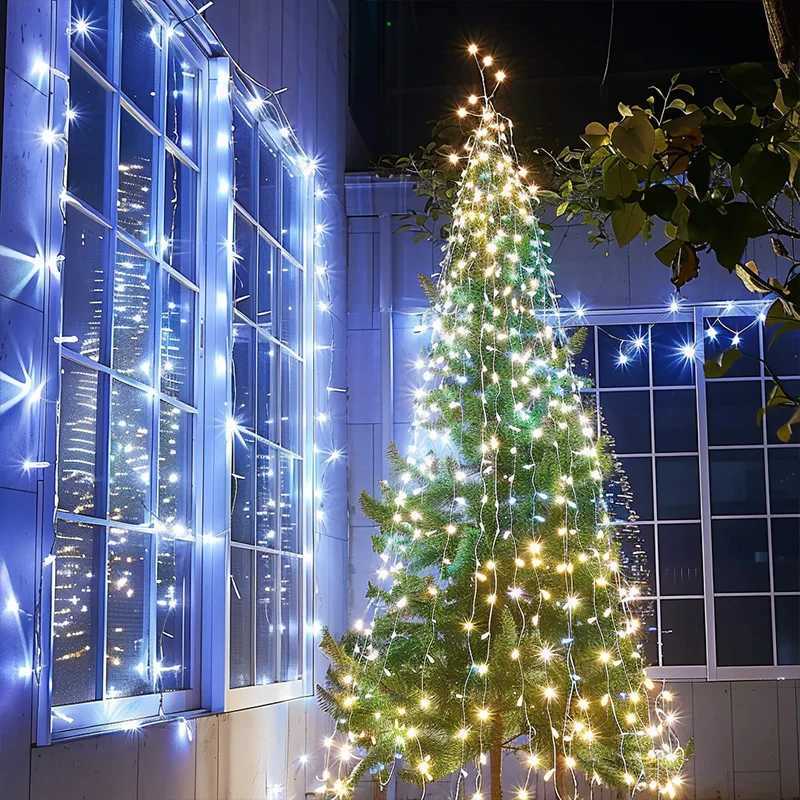 Solar LED Color Light String Flashing Lights Courtyard Garden Festive Christmas Atmosphere Decoration Waterproof Light String W250701