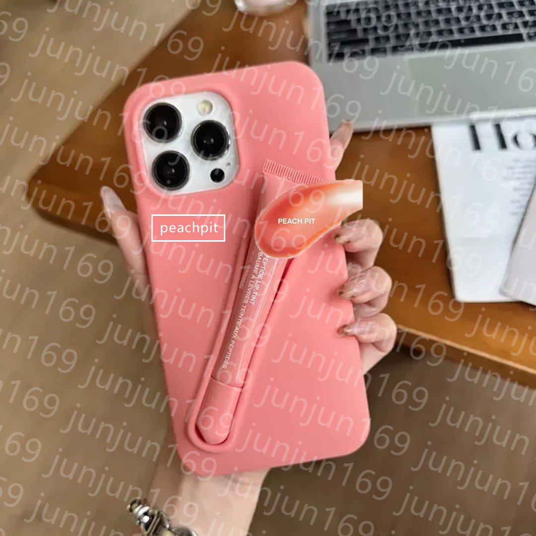 phone case Lipstick Case Apple iphone 16 pro max cases Lip Gloss Lipstick Lip Balm 3D Make-Up Silicone Phone Case for iPhone 15 14 13 Holder Cover Sil