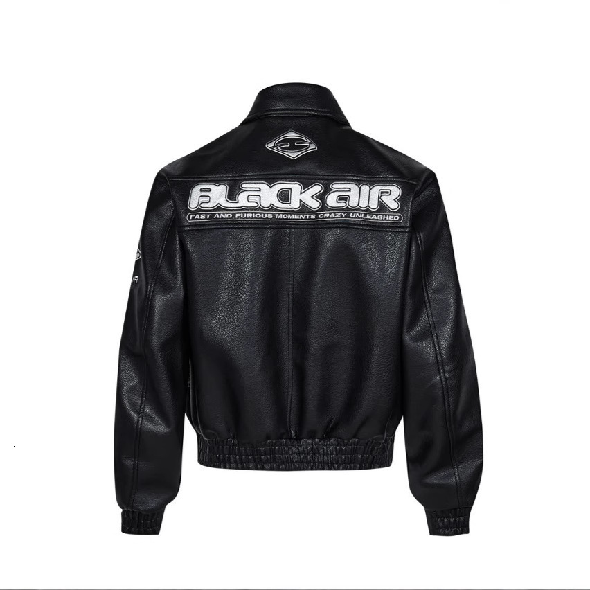 Autumn New American High Street Trendy Brand Letter Long Sleeve Loose Baseball Jacket Leather Fashion Unisex 241025