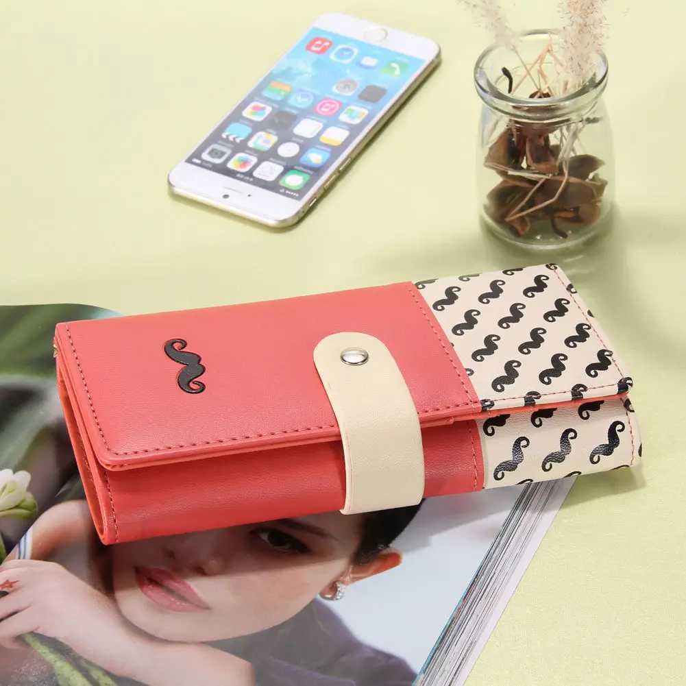 100% Genuine Leather Wallet PU Leather LG Purse ID Cards Holder Handbag For B Gift Y250707