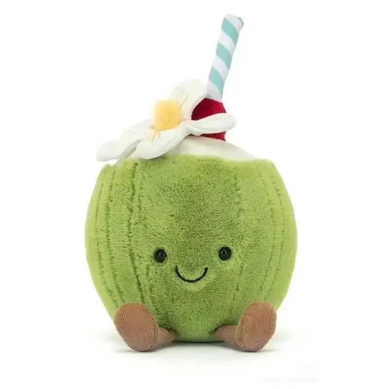 Jellycat Coconut Green Interactive Doll Toy with Tag for Cats and Dogs Home Decor Fun Summer Pet Supplies Holiday Gift Y250705