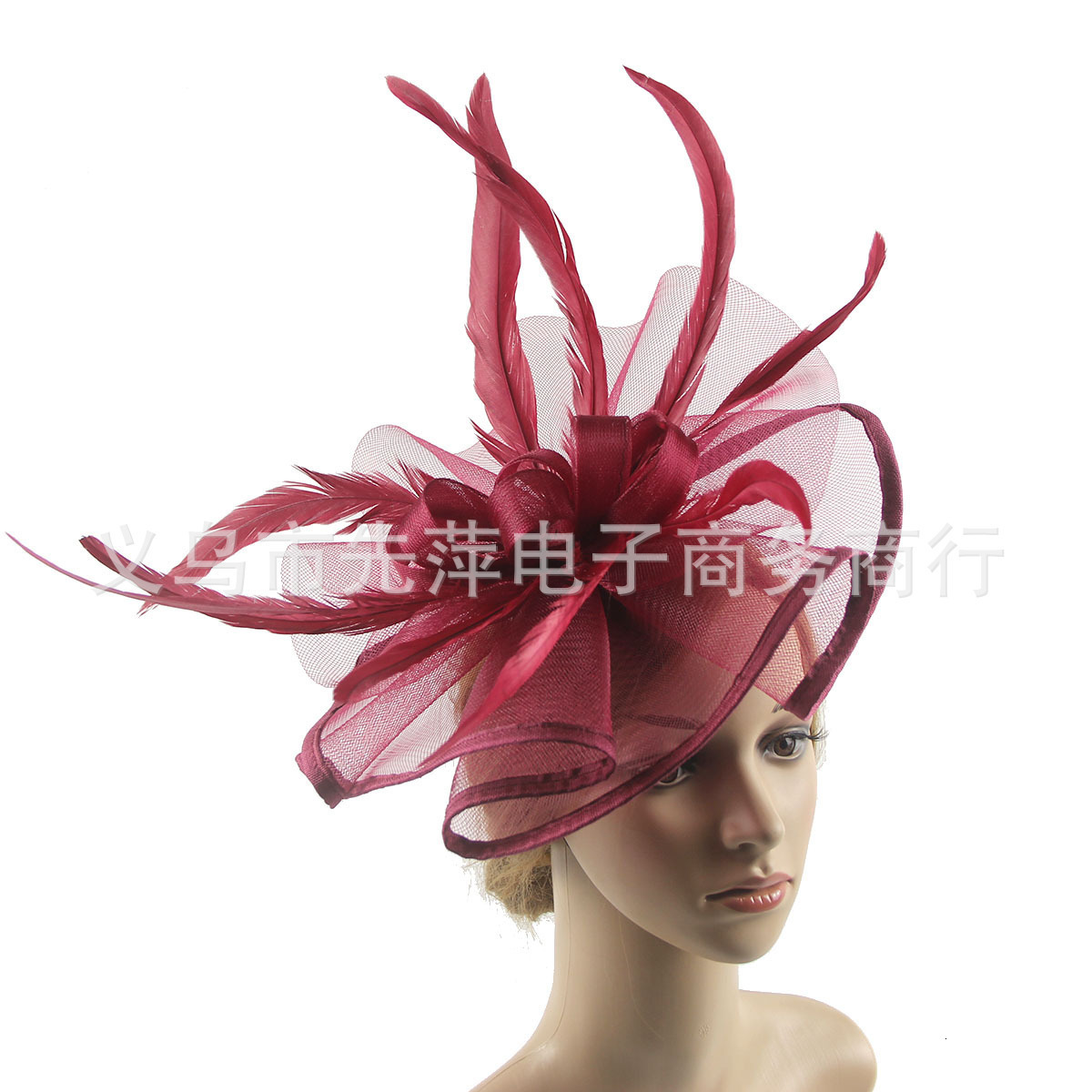 Pillbox Fascinator Hat Women Wedding Headpiece For Derby Kentucky Chapeau Cap Bride Wedding Church Millinery Cap Headband 250322