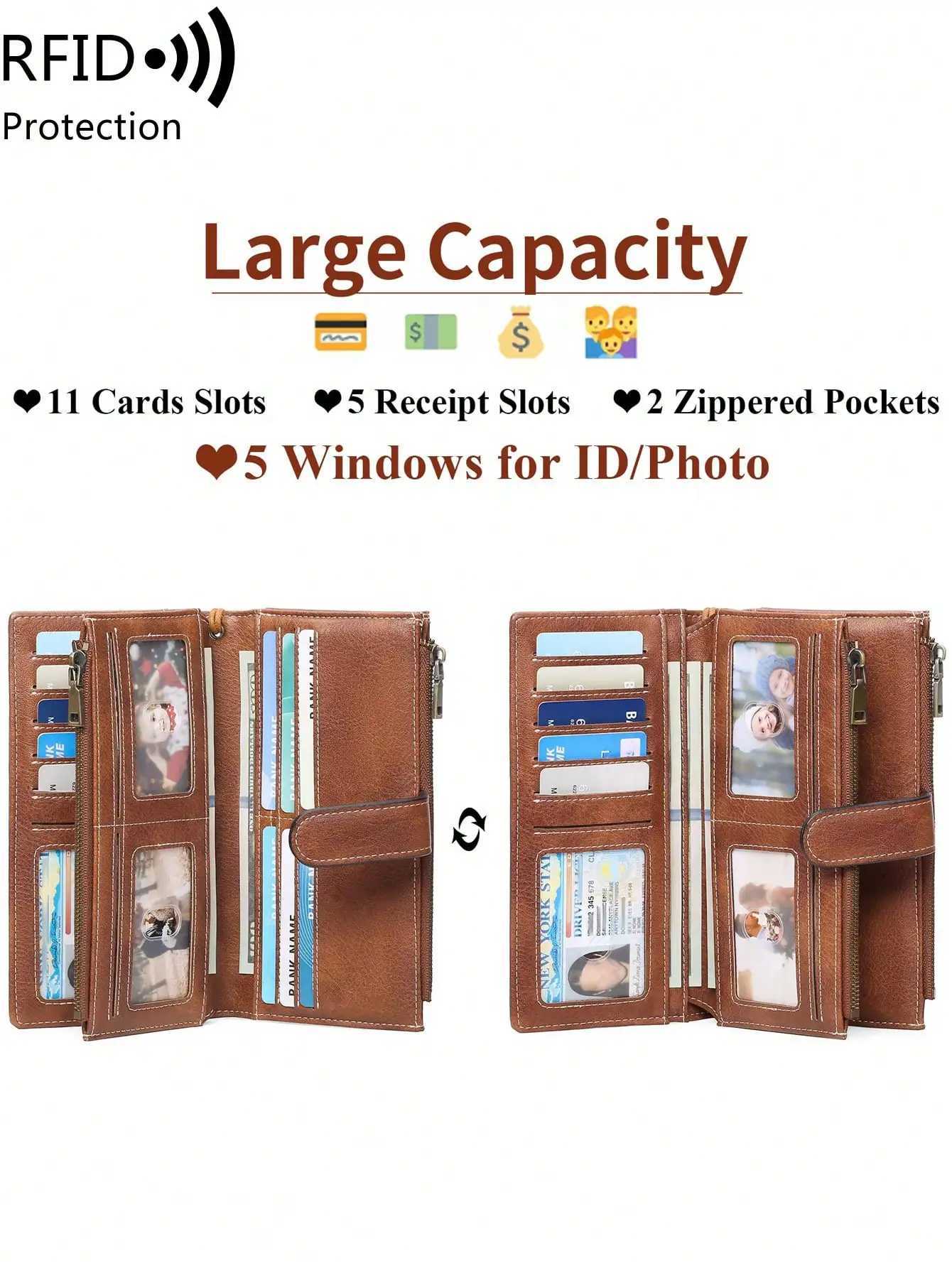 Business Wens Lg Wallet PU Leather Triple Fold Large Capacity Mti Card Slot Handbag Slot tra Thin Zipper Wallet Y250707