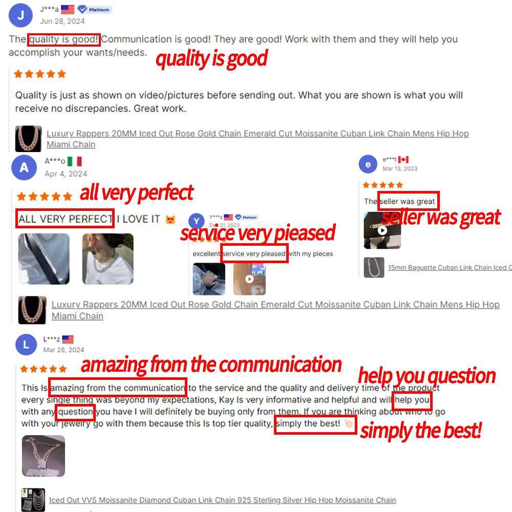 12MM Rappers Necklace Yellow Gold Plated Cuban Chain Straight Angle Pass Diamond Tester S925 Moissanite Cuban Chain