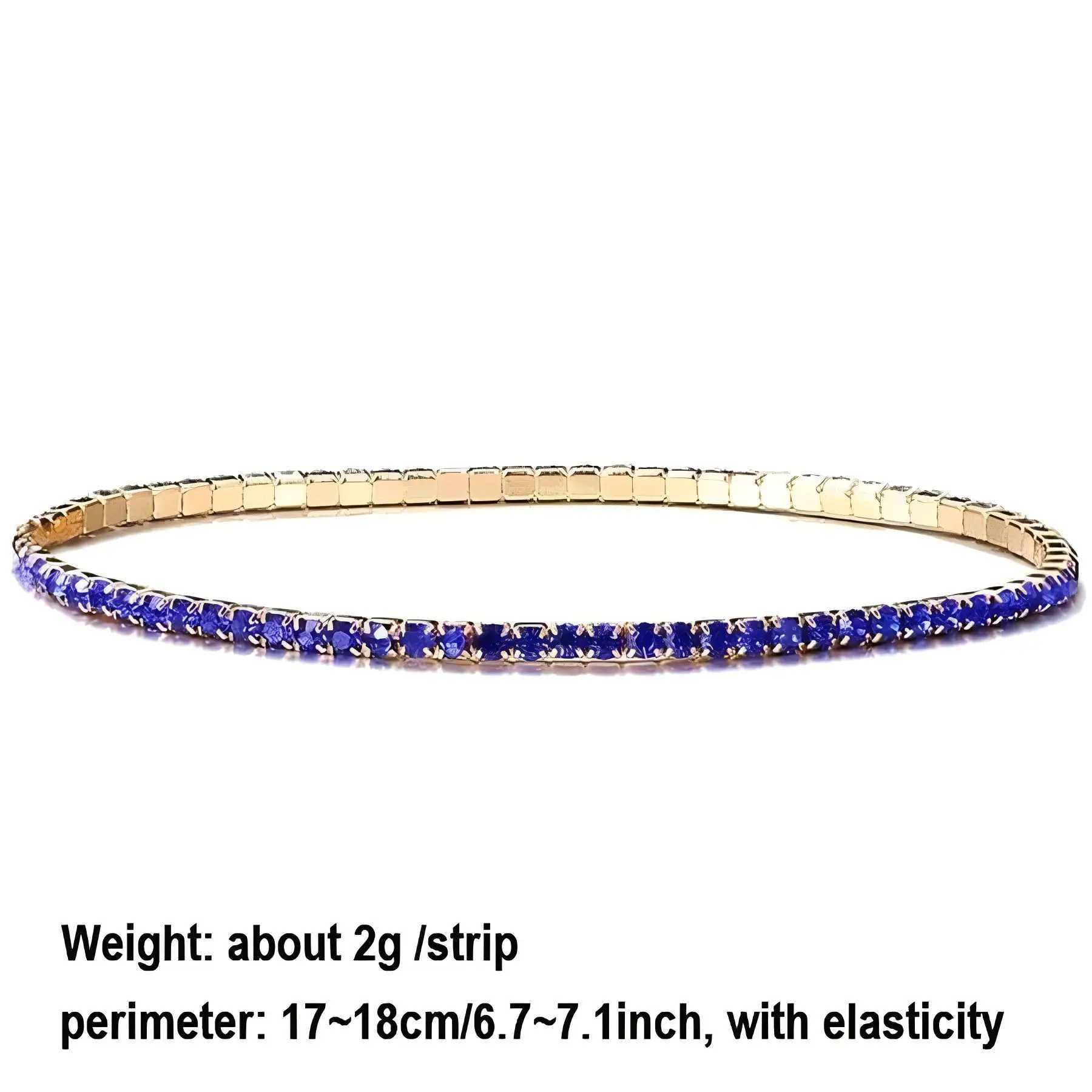 11PCS Fashion Shining Bracelet Stack Exquisite Rhinestone Elasticity Bracelet XJ250707