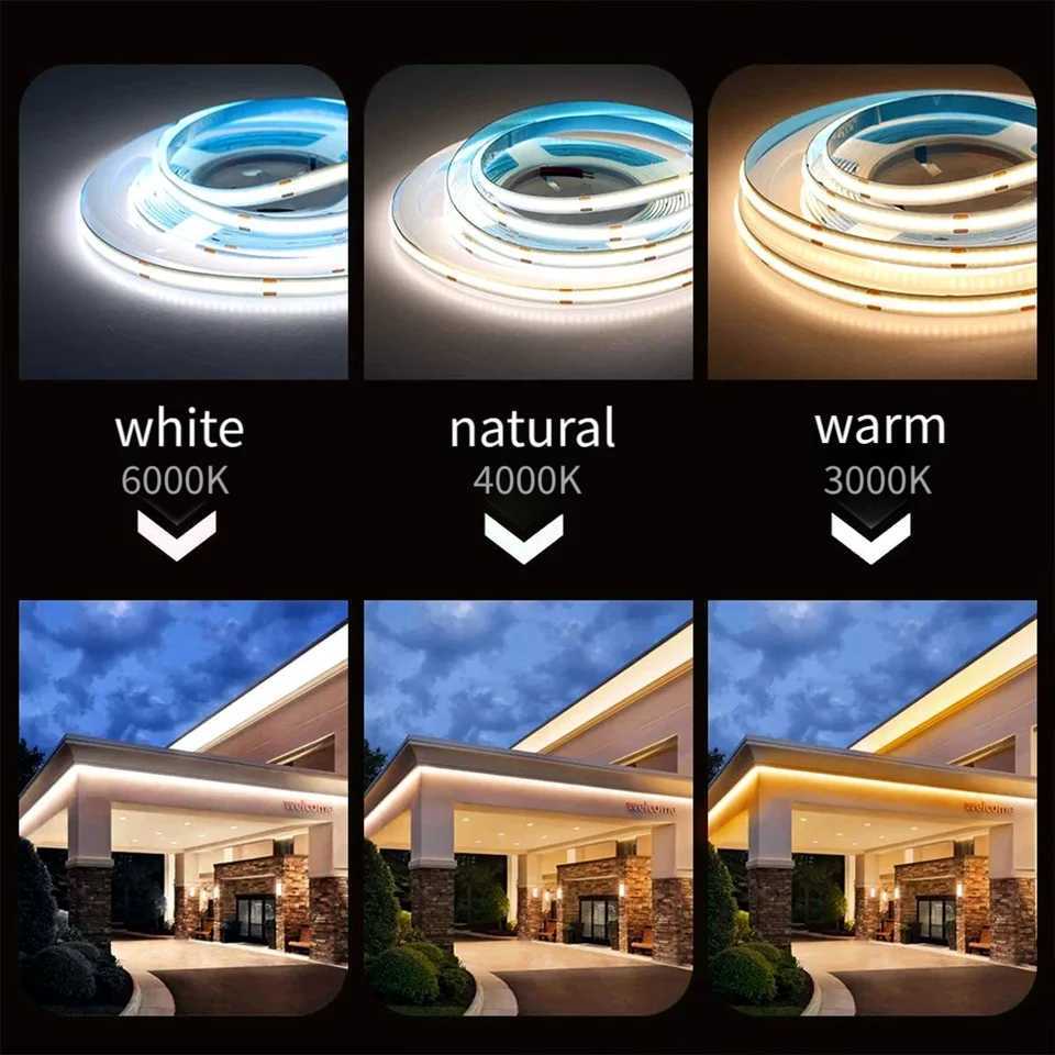 COB USB LED Strip Light with Switch Decoration Lighting Tape for House Room Backlight 1M 2M 3M Ribbon W250701