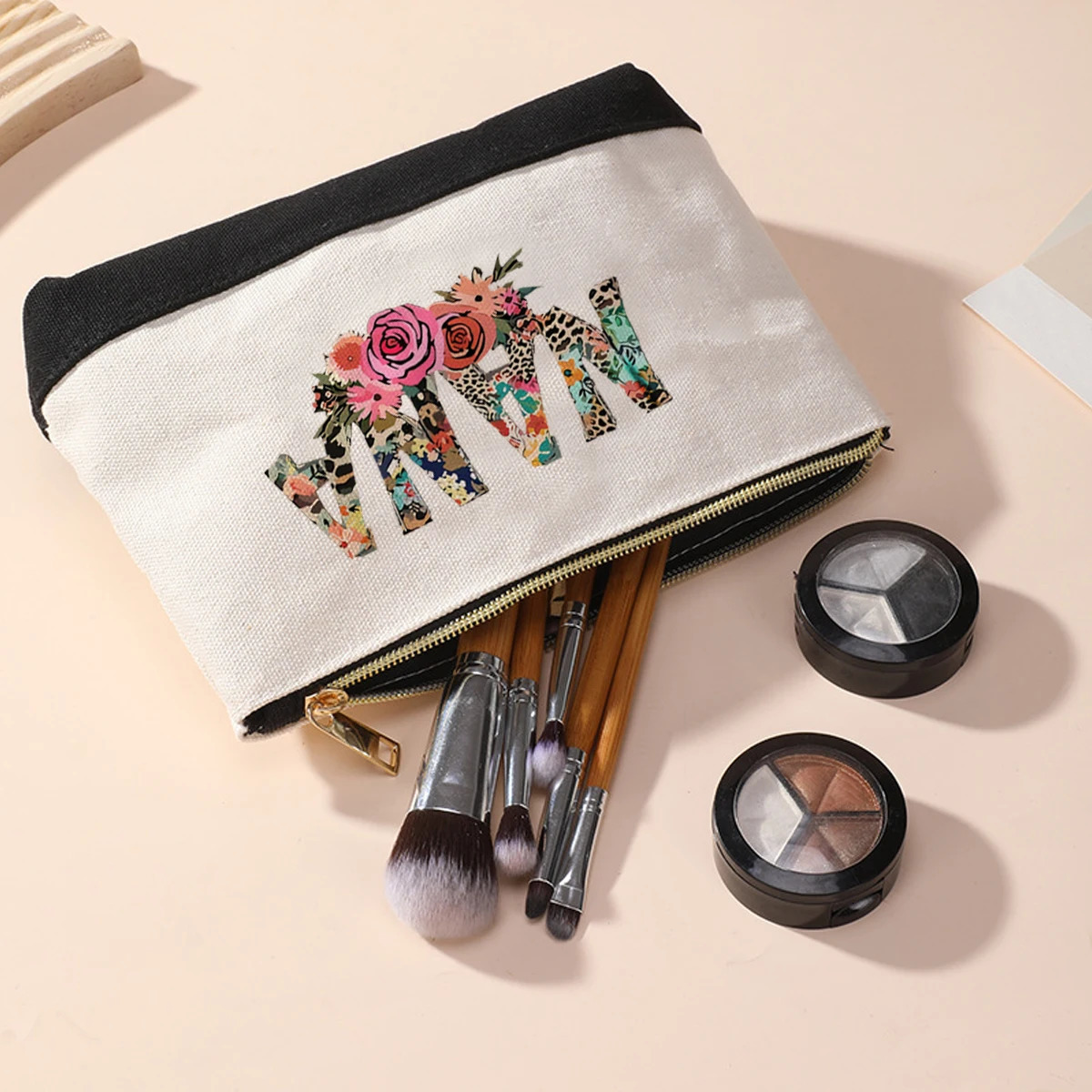 Fashionable Printed Tote Bag Set for Women Large Waterproof Canvas Shopping Bag 250701