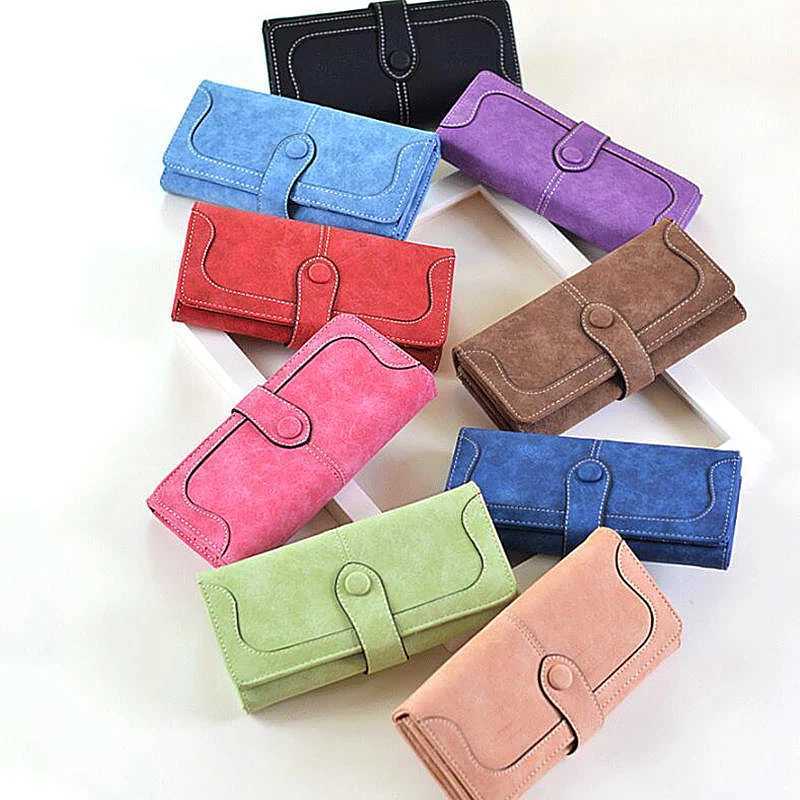 Vintage Elegant Mti Card Slot LG Wens Wallet PU Leather Cute Versatile Double Fold Soft Leather Zero Wallet Y250707