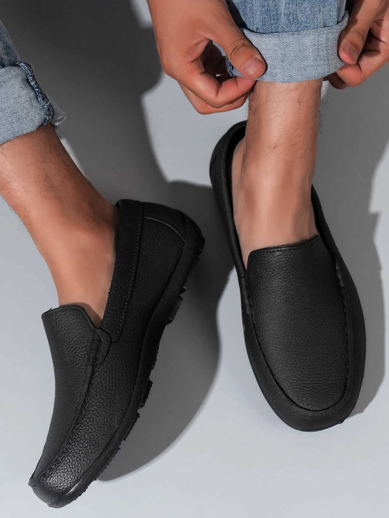 Mens Casual Shoes Waterproof Non-Slip Wear-Resistant Lightweight Slip-On Casual Shoes for Going Out and Work Y250707