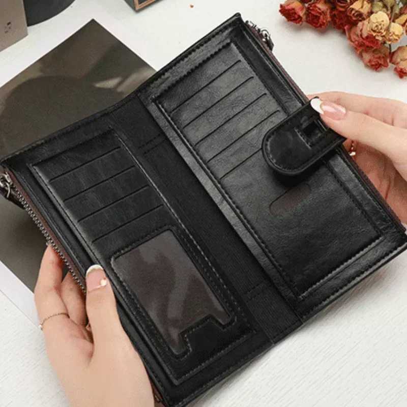 ible New Men and Wens Lg Wallet European and Fi Phe Bag PU Leather Mti Card Carrying Bags Purses Y250707