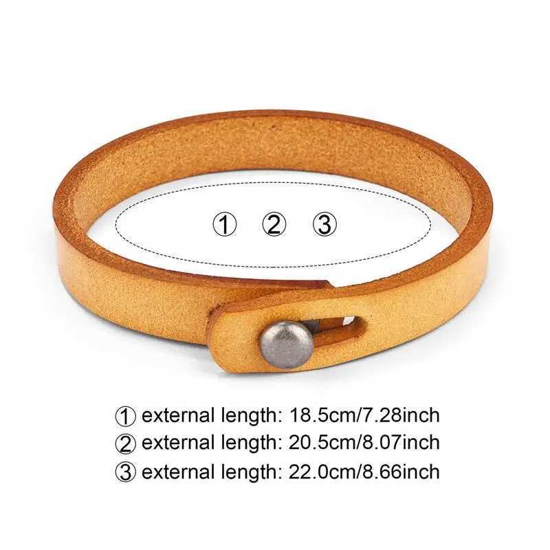 Jiayiqi Vintage Genuine Leather Wrap Cord Cuff Bracelet For Hand Wrist Wristband Men Woman Punk Bangle Couple Jewelry Gift XJ250707