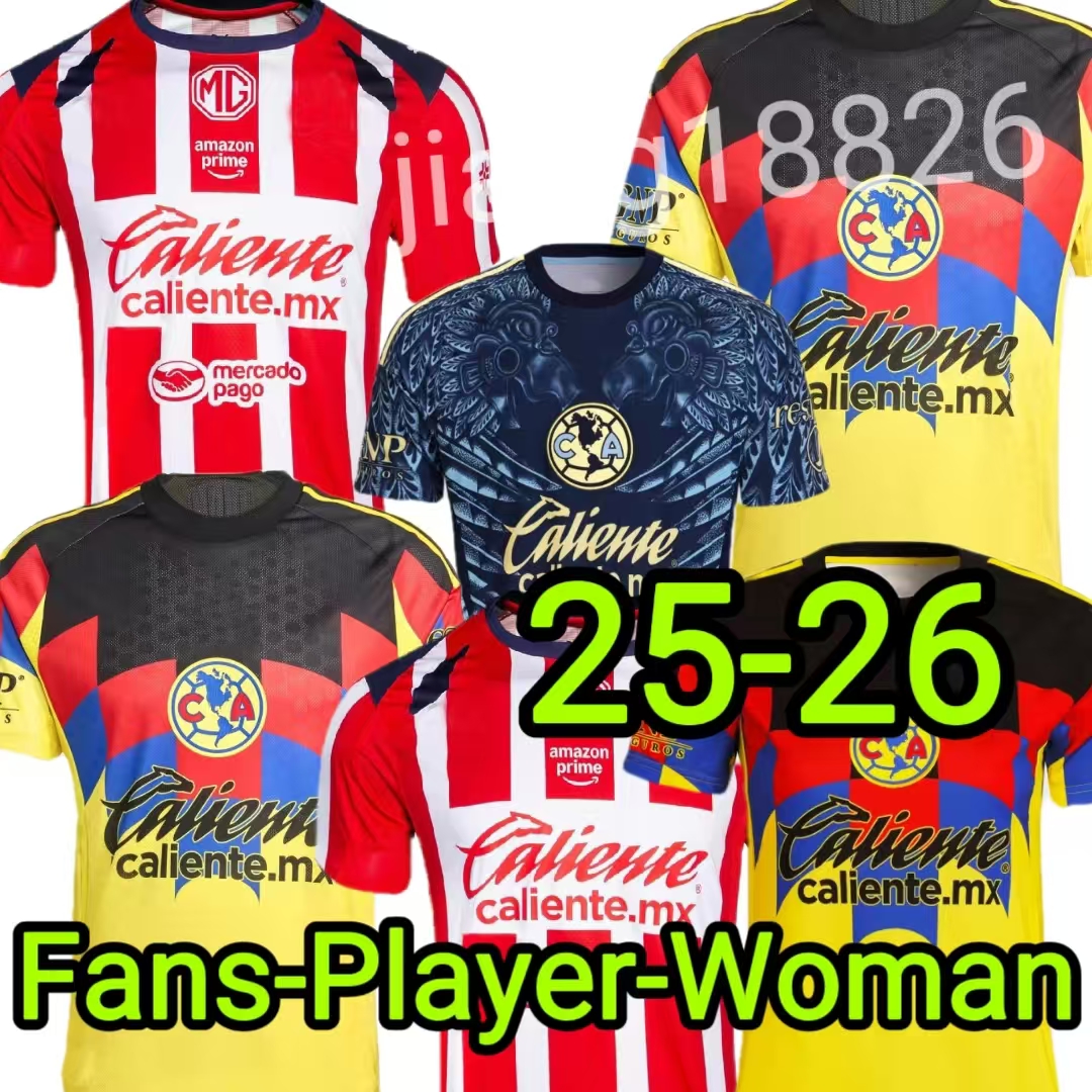 size S-4XL 2024 2025 2026 Liga MX Club America Soccer Jerseys R.MARTiNEZ GIOVANI home away 3rd training vest 24 25 26 football men women kids shirt fans player