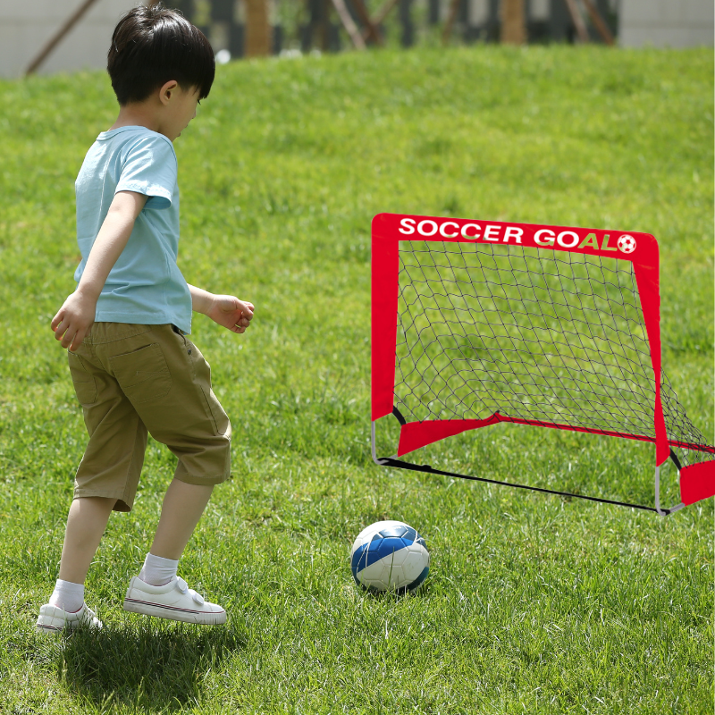 Portable Folding Childrens Soccer Goal for Indoor/Outdoor Play