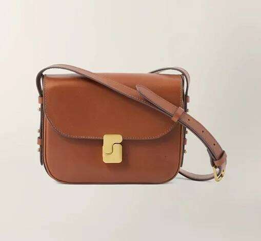 French Niche New Genuine Leather Tofu Women's Single Shoulder Crossbody Small Square Commuting Bag Women