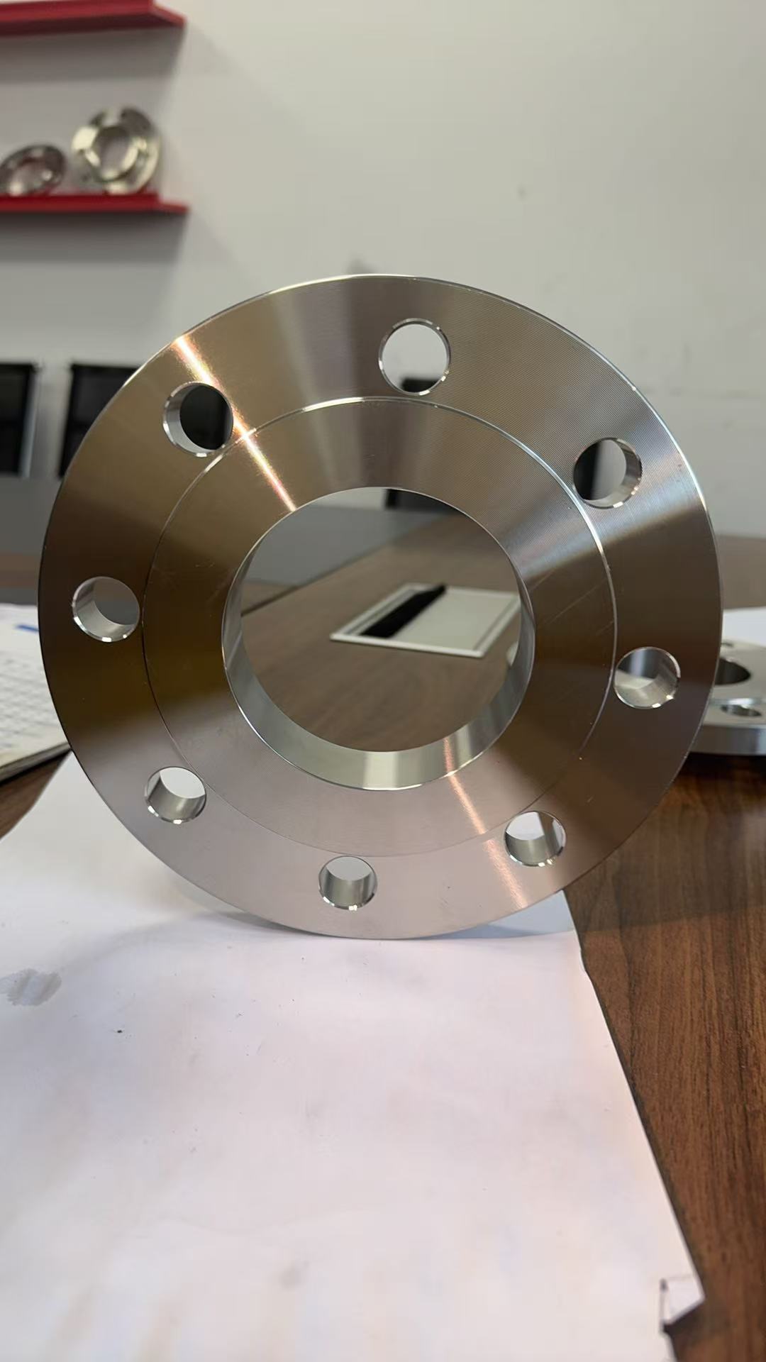 Durable neck welding flange securely installed