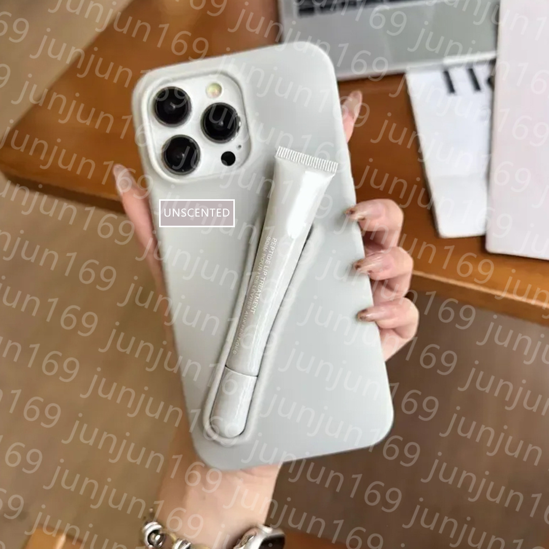 phone case Lipstick Case Apple iphone 16 pro max cases Lip Gloss Lipstick Lip Balm 3D Make-Up Silicone Phone Case for iPhone 15 14 13 Holder Cover Sil