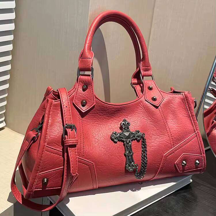 Lanjia Dhgargets New Spicy Girl Niche Motorcycle High End Shoulder Bag Dd