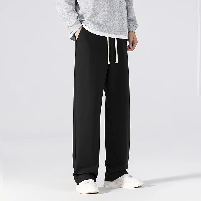 CHRLCK Mens Staight Sweatpants Sport Pants Men Running Pants Spring Autumn Loose Casual Sweat Pants Running Jogging Trousers250704