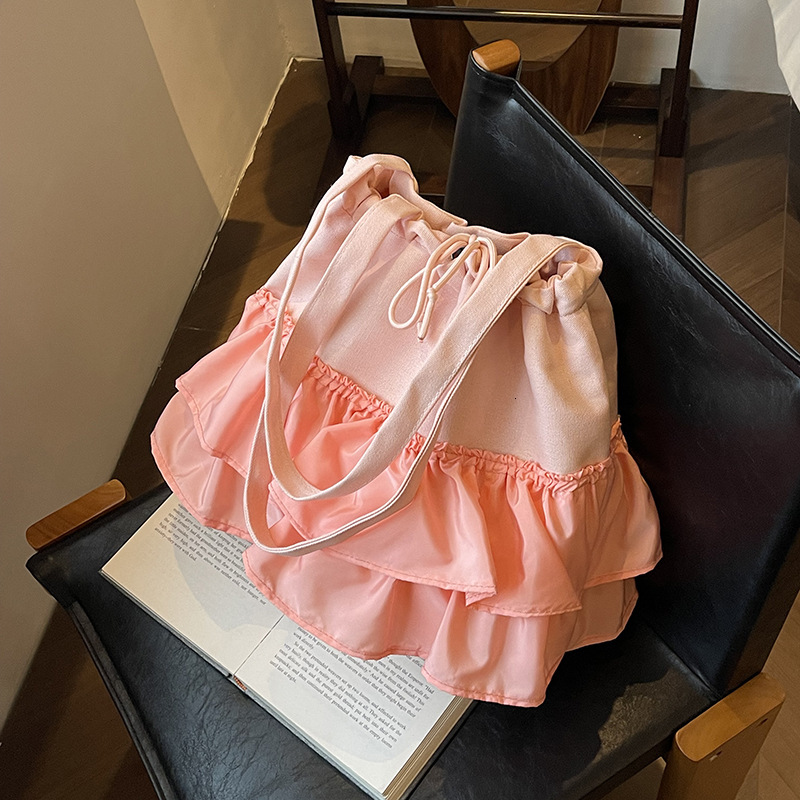 Free shipping designer Ballet Style Cute Canvas Bag for Women New Summer Underarm Bag Single Shoulder Bag High-end Niche Tote Bag