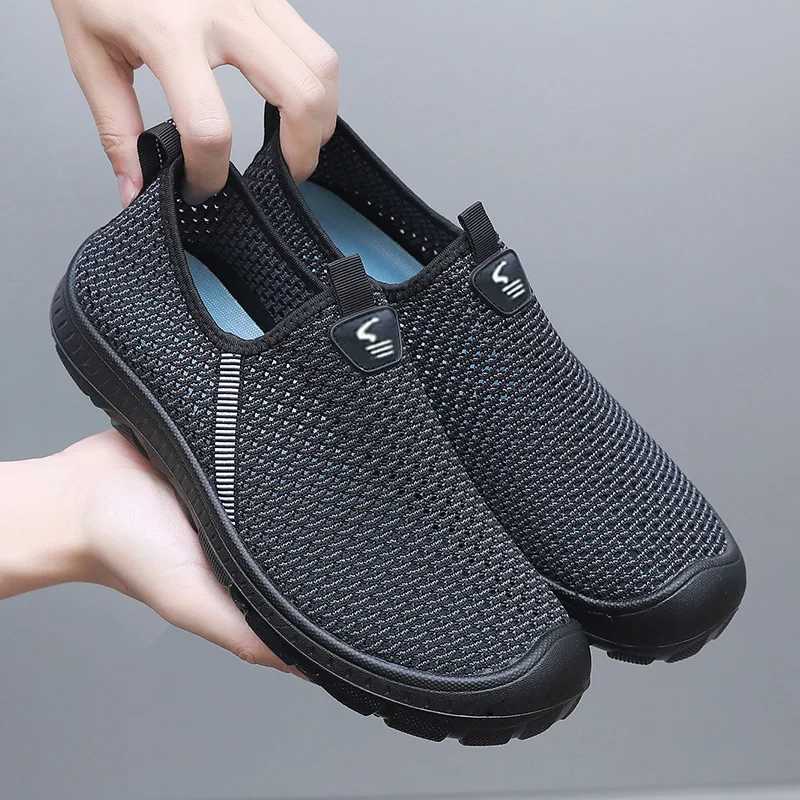 Mens summer leisure shoes light and cfortable sports breathable anti-skid casual shoes for men Y250707